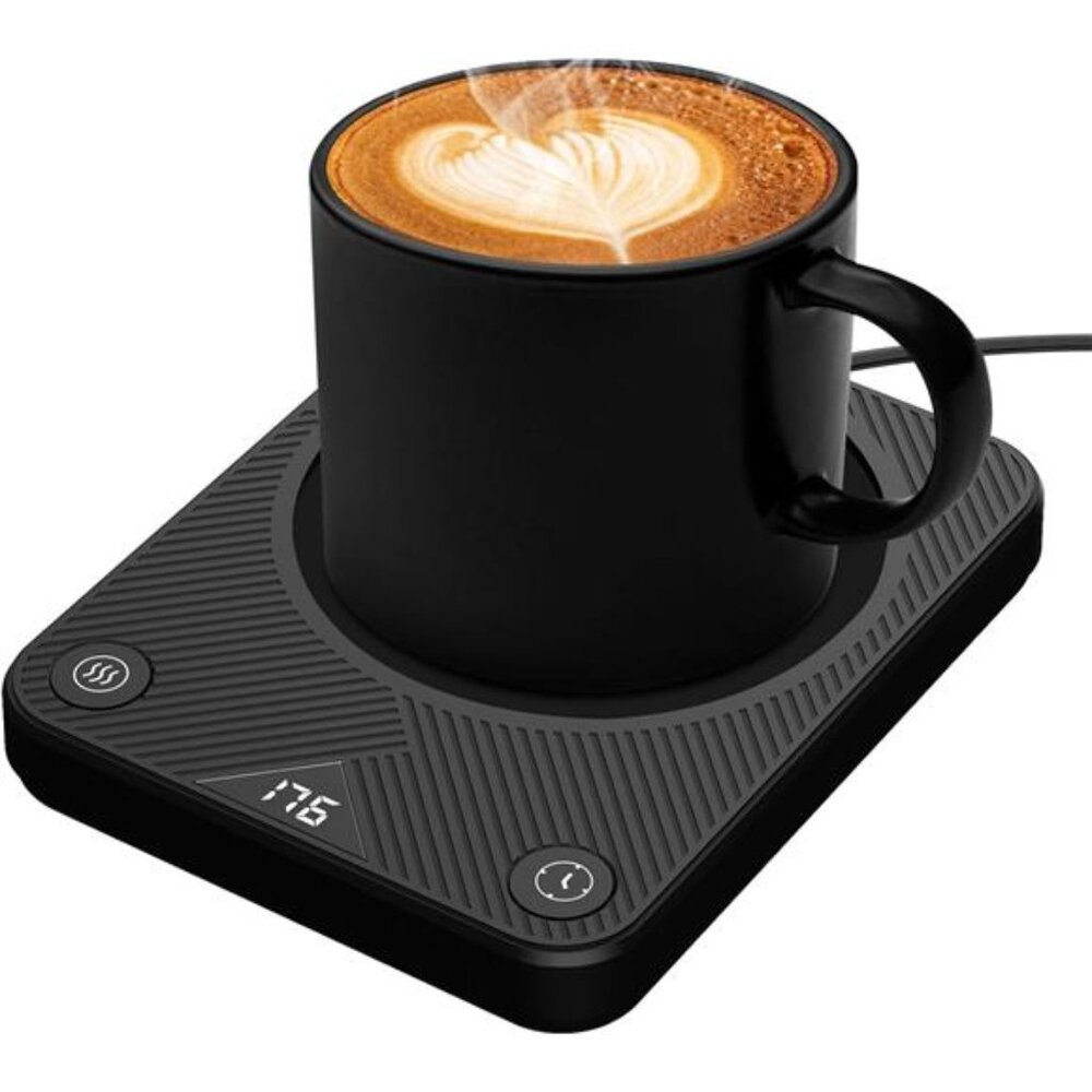 ☕ Electric Coffee Mug Warmer – 3 Temperature Settings & Auto Shut-Off 🔥